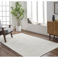 Wade Logan Bryann Hand Tufted Indoor Area Rug Cream Round 8'