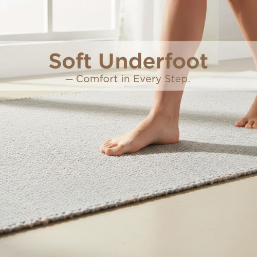 Super Area Rugs Terra JC01 Light Gray Jute and Cotton Woven Rug