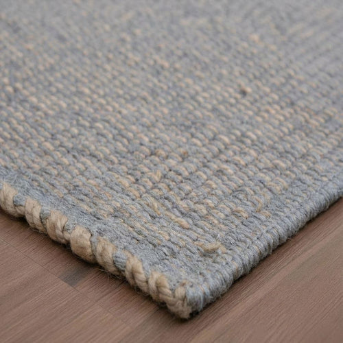Super Area Rugs Terra JC01 Light Gray Jute and Cotton Woven Rug