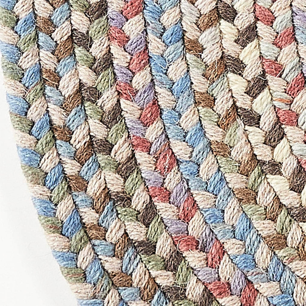 Rhody Rugs Cherry Hill Butterfield Braided Wool Rug 20" X 30"
