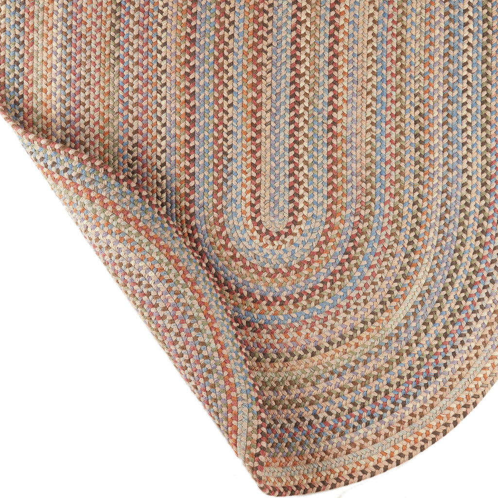 Rhody Rugs Cherry Hill Butterfield Braided Wool Rug 20" X 30"