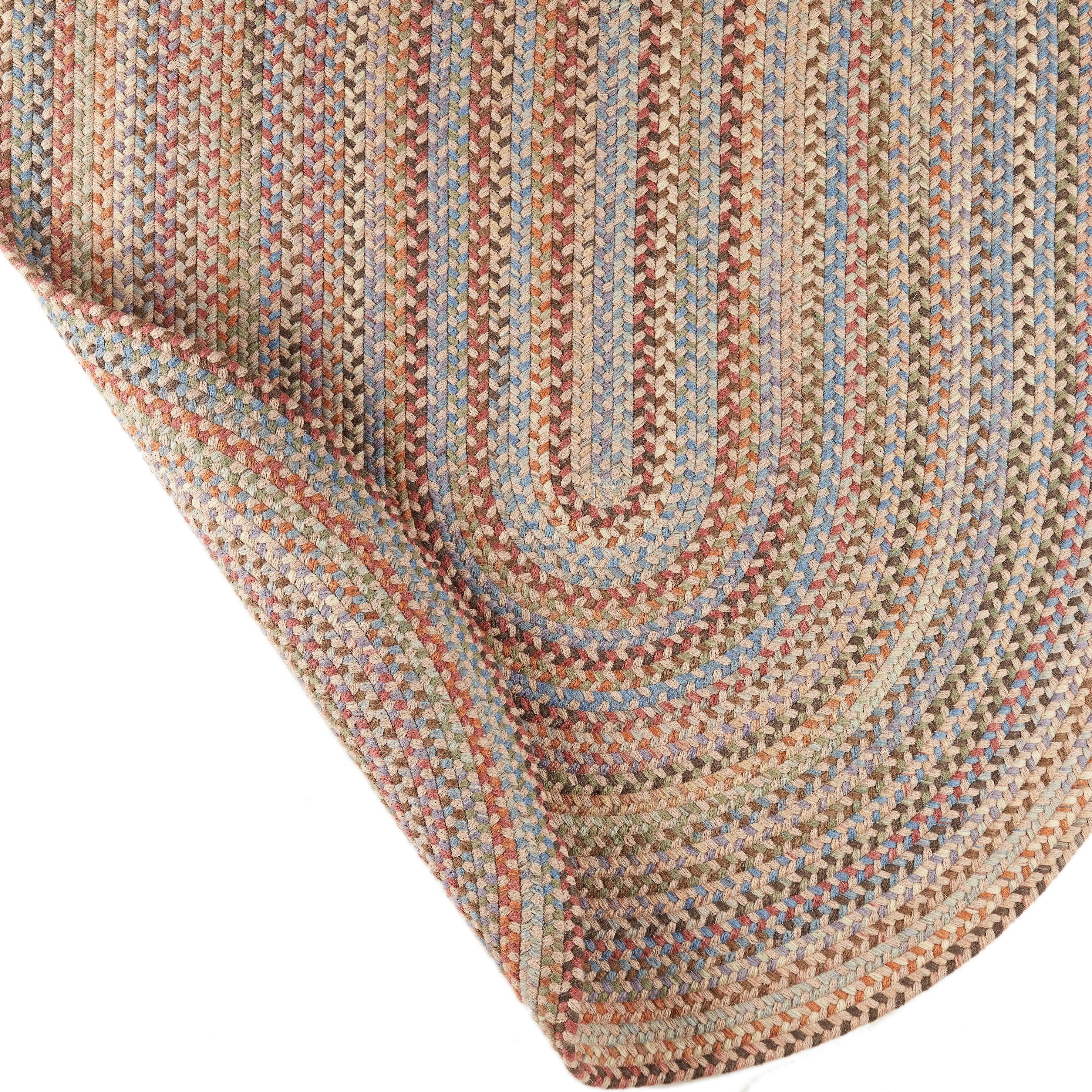 Rhody Rugs Cherry Hill Butterfield Braided Wool Rug 20" X 30"