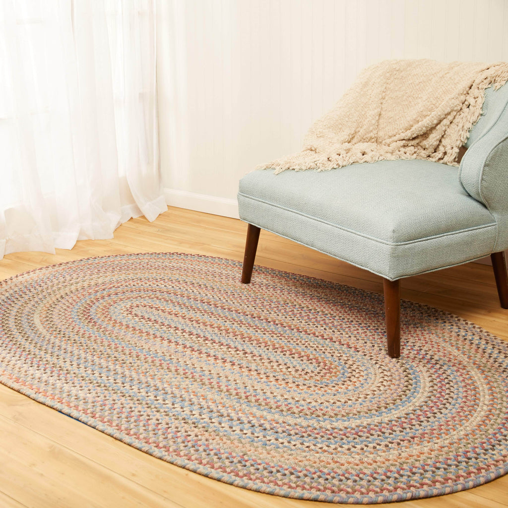 Rhody Rugs Cherry Hill Butterfield Braided Wool Rug 20" X 30"