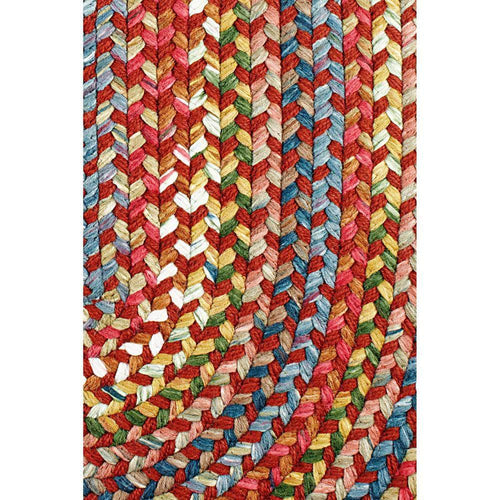 Rhody Rugs Gemstone Port Red Braided Kitchen Rug 20" X 30"