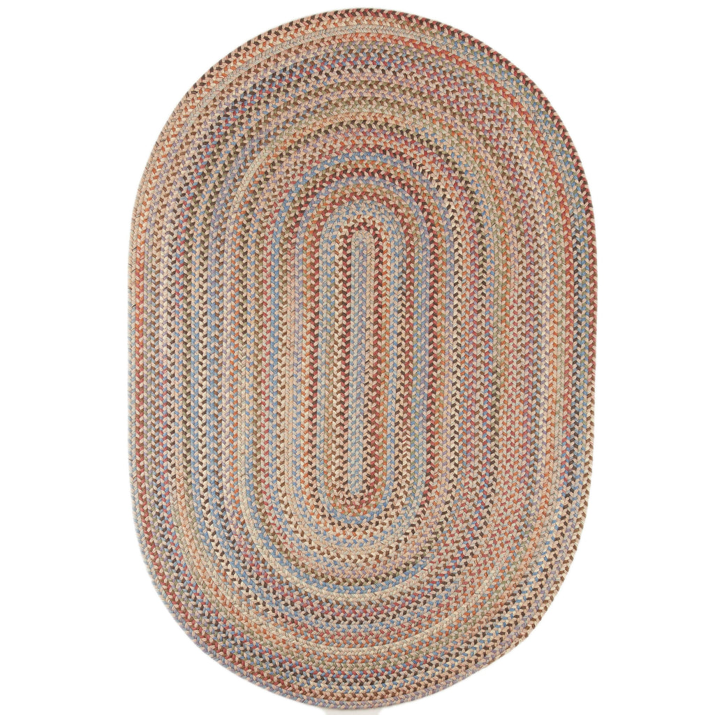Rhody Rugs Cherry Hill Butterfield Braided Wool Rug 20" X 30"