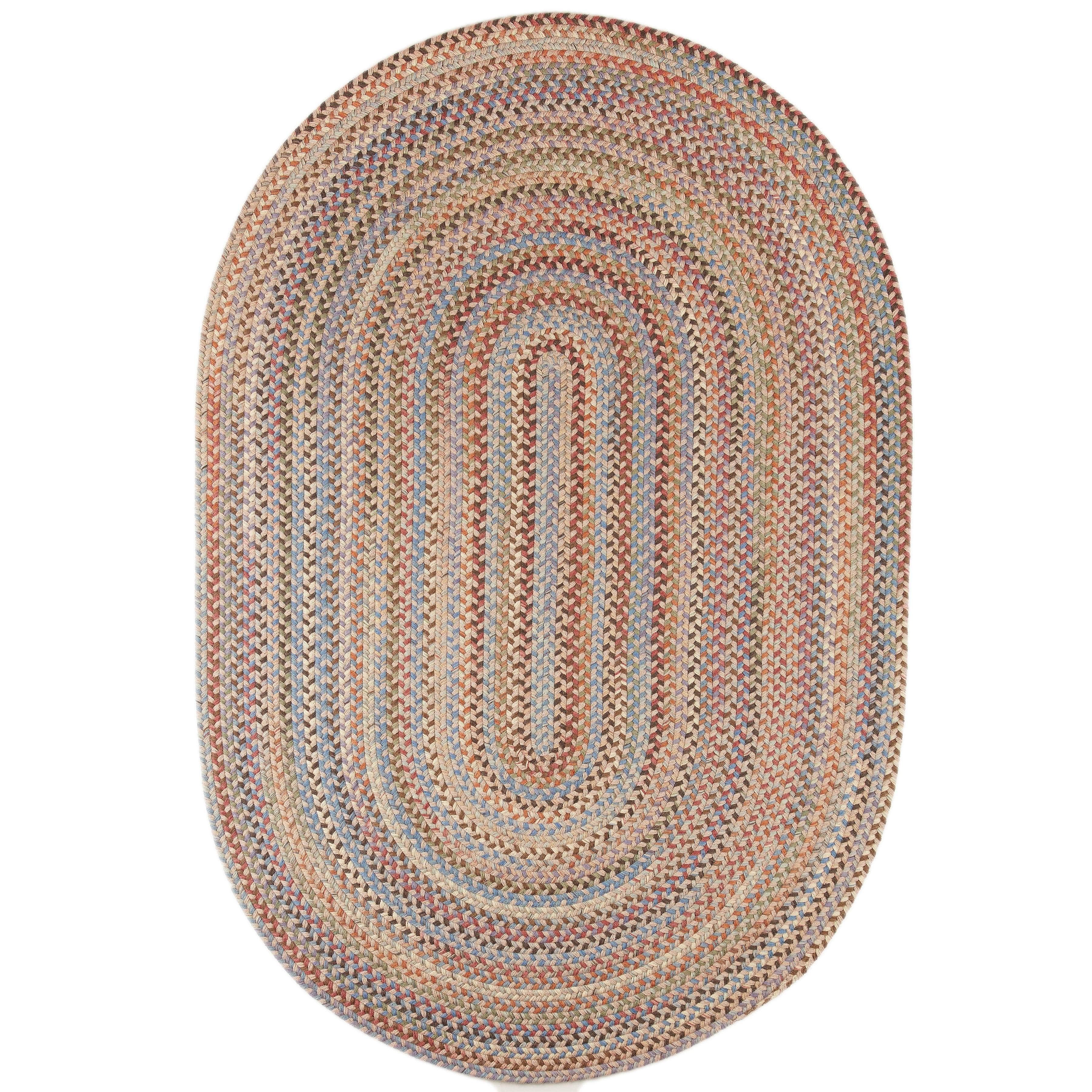 Rhody Rugs Cherry Hill Butterfield Braided Wool Rug 20" X 30"