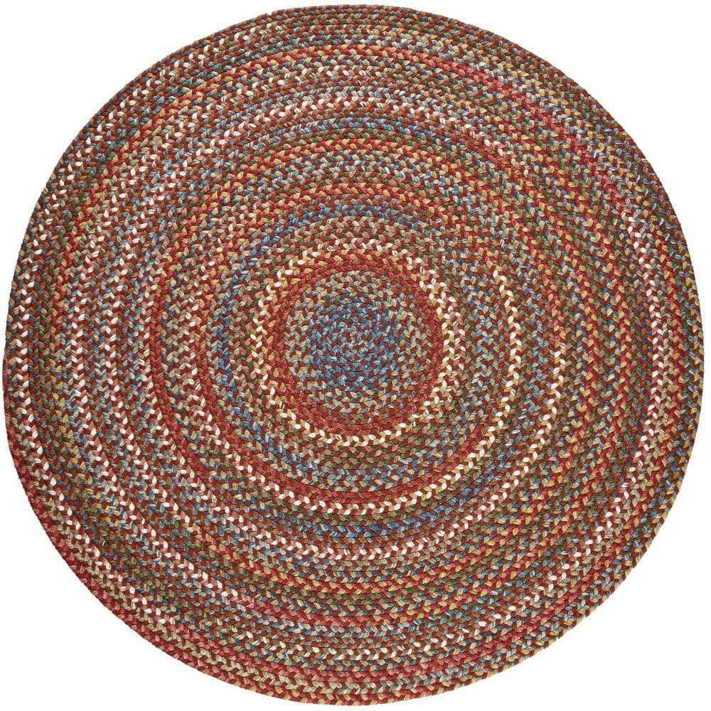 Rhody Rugs Gemstone Port Red Braided Kitchen Rug 20" X 30"