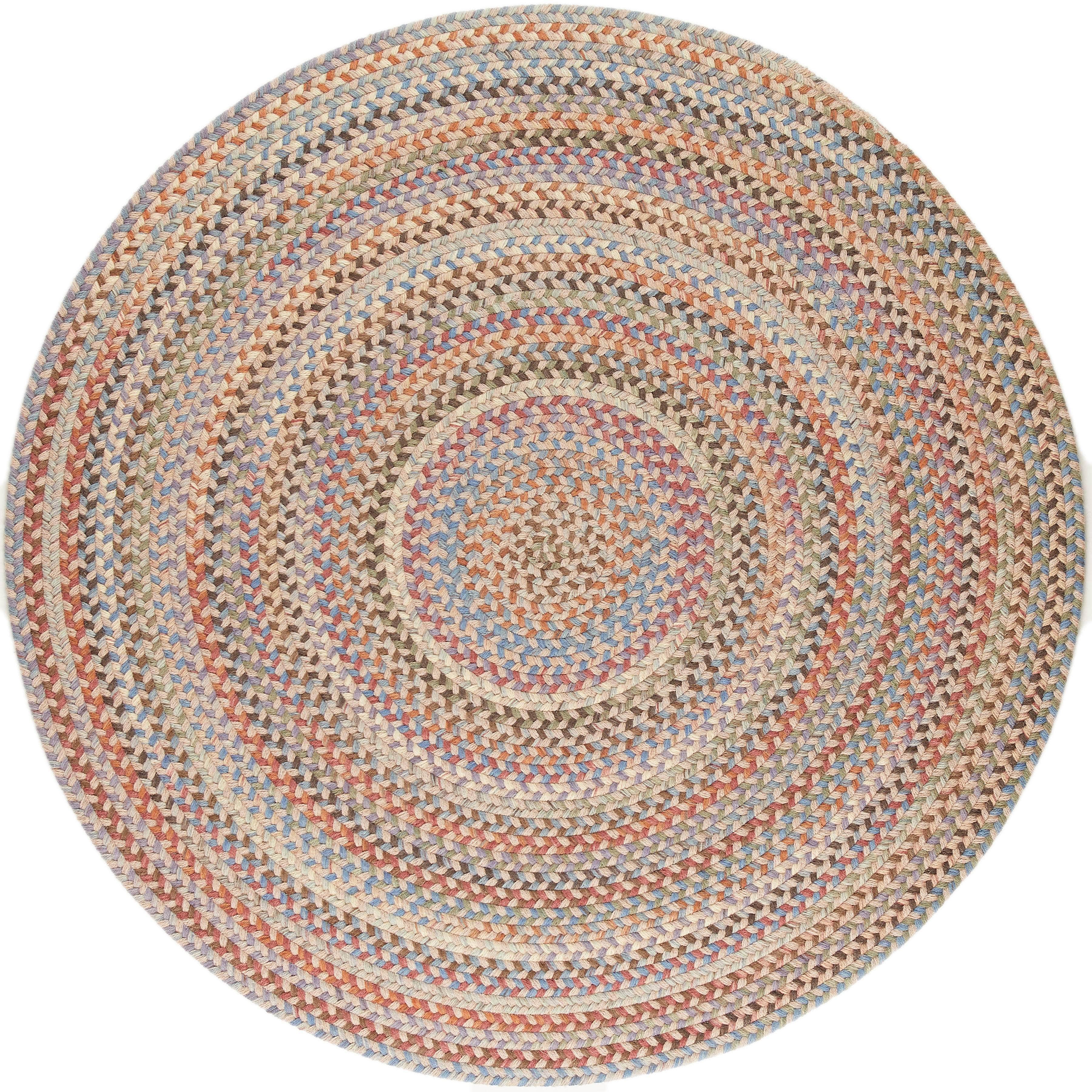 Rhody Rugs Cherry Hill Butterfield Braided Wool Rug 20" X 30"