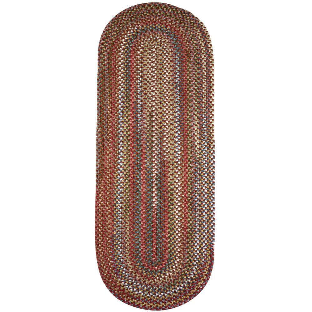 Rhody Rugs Gemstone Port Red Braided Kitchen Rug 20" X 30"