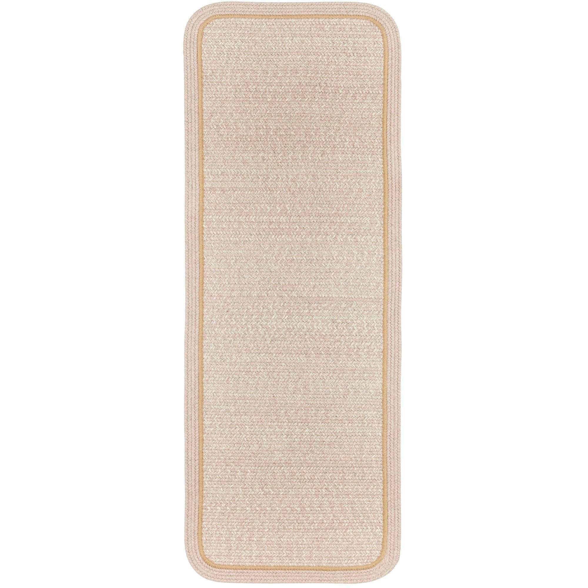 Rhody Rugs Woolmade Rounded Rectangle Braided Rug Sesame 2' X 3'
