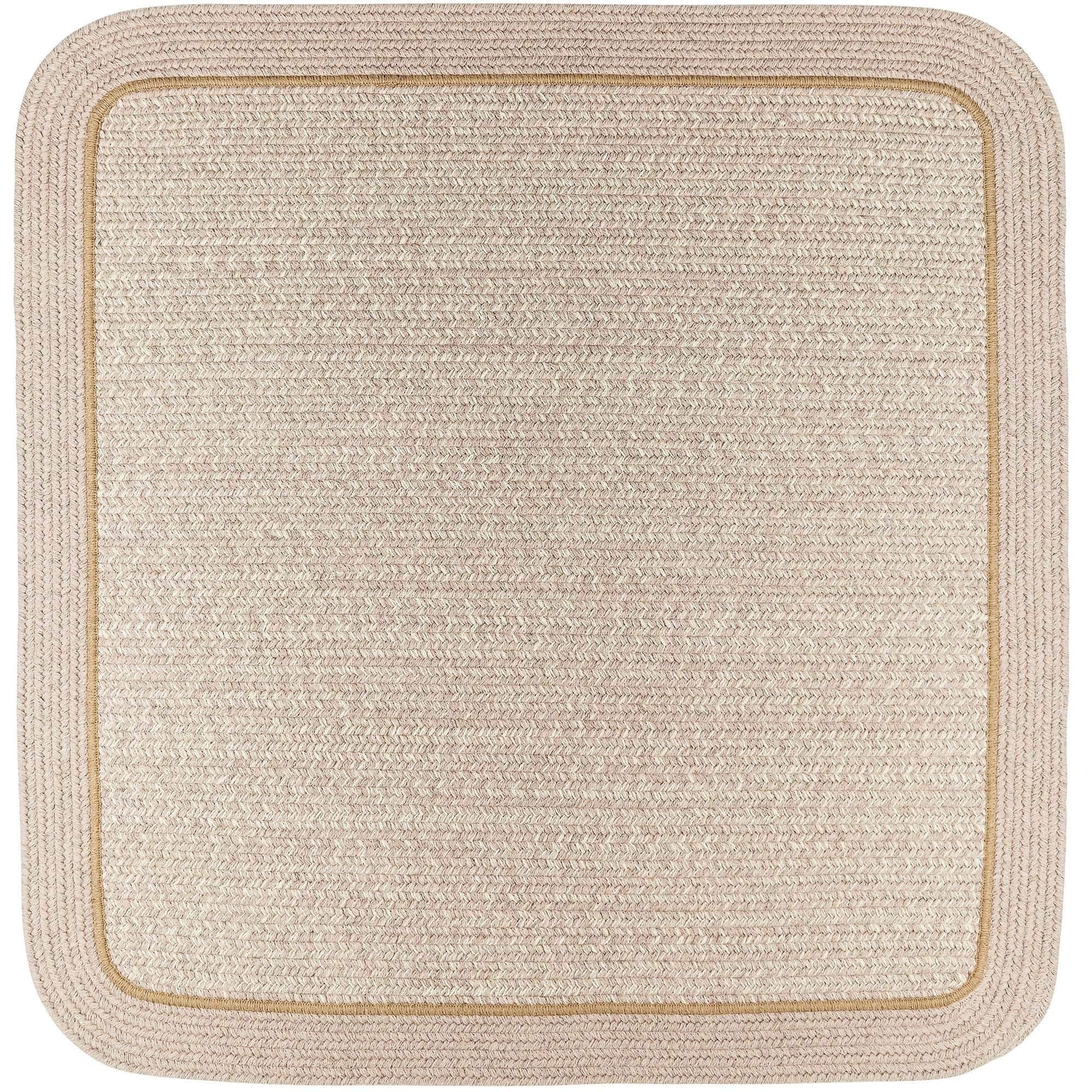 Rhody Rugs Woolmade Rounded Rectangle Braided Rug Sesame 2' X 3'